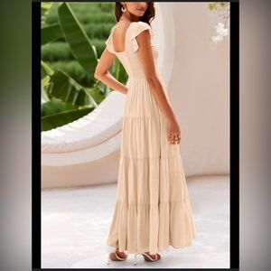 Chic Cream Maxi Dress
